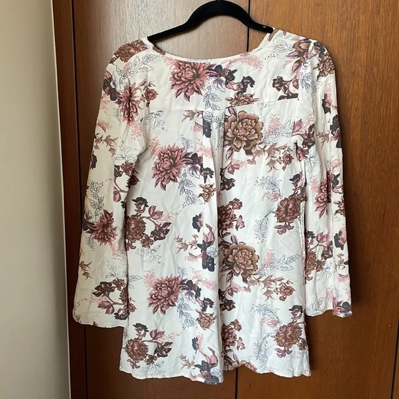 NWOT Free People Floral Blouse - Picture 3 of 9